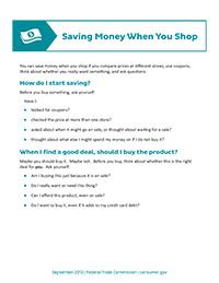 image of Saving Money When You Shop: What to do